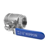 شیر گازی دوتکه نیپون استیل 304 سایز 11/2 اینچ - تصویر 3