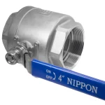 شیر گازی دوتکه نیپون استیل 304 سایز 4 اینچ - تصویر 4