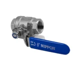 شیر گازی دوتکه نیپون استیل 304 سایز 1/2 اینچ - تصویر 3