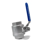 شیر گازی دوتکه نیپون استیل 304 سایز 21/2 اینچ - تصویر 4