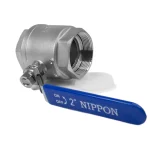 شیر گازی دوتکه نیپون استیل 304 سایز 2 اینچ - تصویر 3