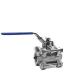 شیر گازی سه تکه نیپون استیل 304 سایز 1/2 اینچ - تصویر 2