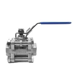 شیر گازی سه تکه نیپون استیل 304 سایز 1/2 اینچ - تصویر 3