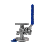 شیر توپی فلنچ دار استیل 304 کیتز سایز 1/2 اینچ - تصویر 3