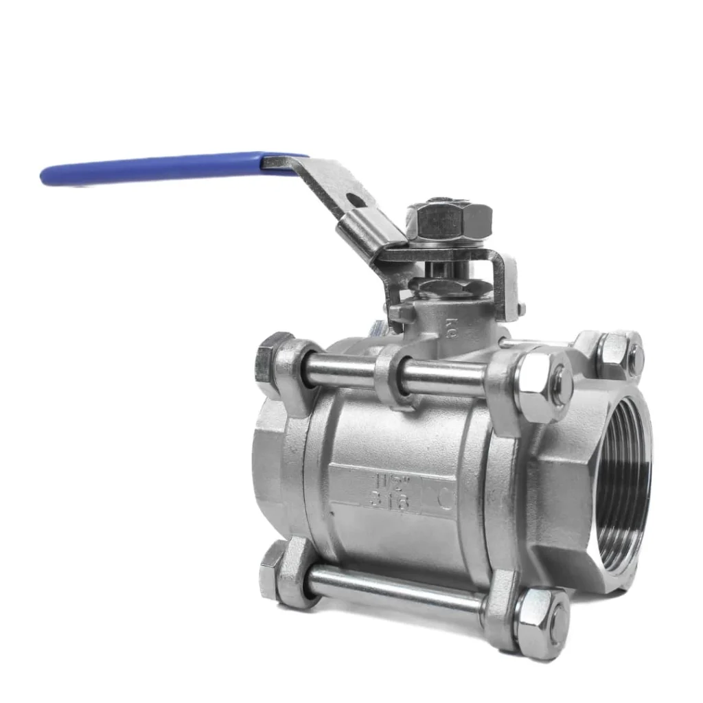 قیمت خرید شیر گازی سه تکه نیپون استیل 304 سایز 11/2 اینچ