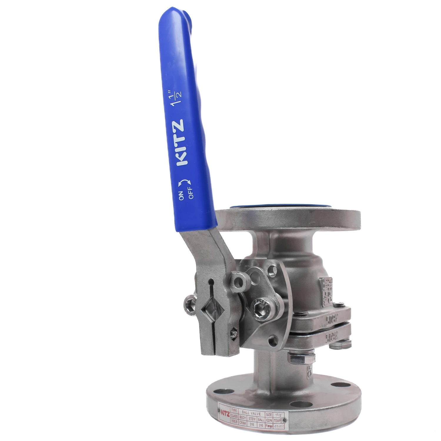 304-11-2inch-Flanged-steel-ball (3) قیمت خرید شیر توپی فلنچ دار استیل 304 کیتز سایز 11/2 اینچ