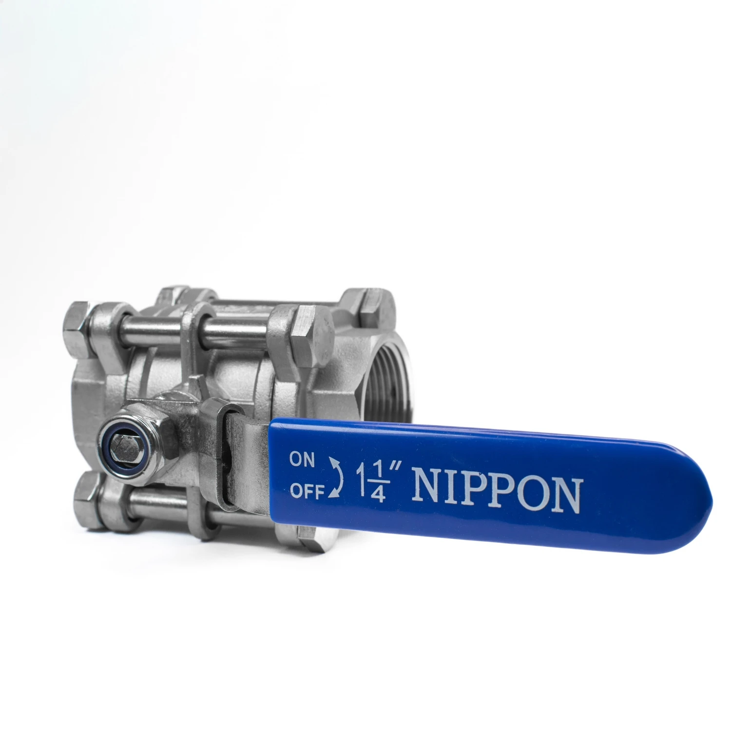 304-11-4inch-3-pieces (1) قیمت خرید شیر گازی سه تکه نیپون استیل 304 سایز 11/4 اینچ