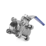 شیر گازی سه تکه نیپون استیل 304 سایز 1 اینچ - تصویر 3