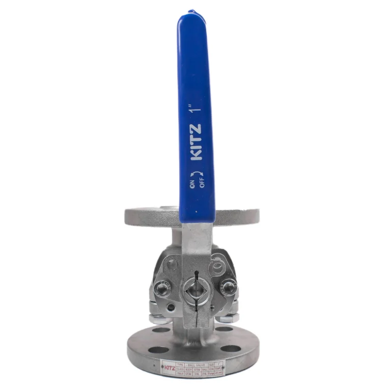 قیمت خرید شیر توپی فلنچ دار استیل 304 کیتز سایز 1 اینچ