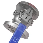 شیر توپی فلنچ دار استیل 304 کیتز سایز 21/2 اینچ - تصویر 3