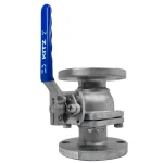 شیر توپی فلنچ دار استیل 304 کیتز سایز 2 اینچ - تصویر 2