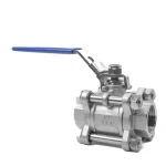 شیر گازی سه تکه نیپون استیل 304 سایز 3/4 اینچ - تصویر 2