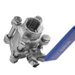 شیر گازی سه تکه نیپون استیل 304 سایز 3/4 اینچ - تصویر 4