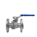 قیمت خرید شیر توپی فلنچ دار استیل 304 کیتز سایز 3/4 اینچ