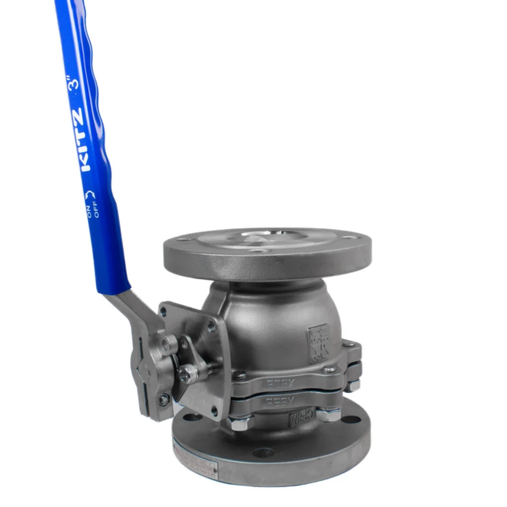 304 3inch Flanged steel ball 1