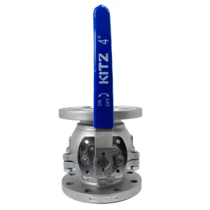 قیمت خرید شیر توپی فلنچ دار استیل 304 کیتز سایز 4 اینچ