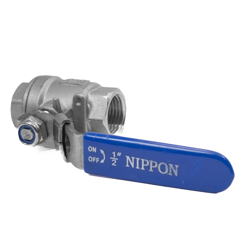 قیمت خرید شیر گازی دوتکه نیپون استیل 316 سایز 1/2 اینچ