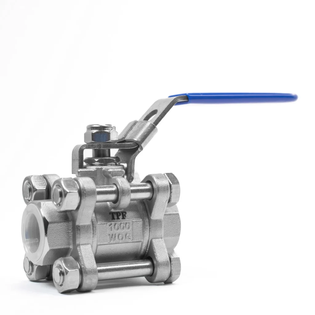 قیمت خرید شیر گازی سه تکه نیپون استیل 316 سایز 1/2 اینچ