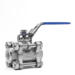 قیمت خرید شیر گازی سه تکه نیپون استیل 316 سایز 1/2 اینچ