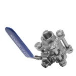 شیر گازی سه تکه نیپون استیل 316 سایز 1/2 اینچ - تصویر 2