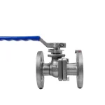 شیر توپی فلنچ دار استیل 316 کیتز سایز 1/2 اینچ - تصویر 4