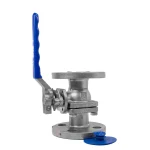 شیر توپی فلنچ دار استیل 316 کیتز سایز 1/2 اینچ - تصویر 5