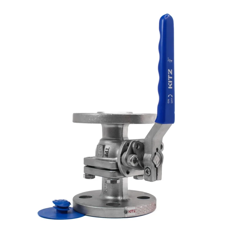 قیمت خرید شیر توپی فلنچ دار استیل 316 کیتز سایز 1/2 اینچ