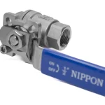 شیر گازی دوتکه موتورخور نیپون استیل 316 سایز 1/2 اینچ - تصویر 3