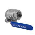 شیر گازی دوتکه نیپون استیل 316 سایز 11/2 اینچ - تصویر 3