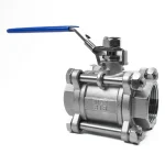 شیر گازی سه تکه نیپون استیل 316 سایز 11/4 اینچ - تصویر 4