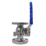 شیر توپی فلنچ دار استیل 316 کیتز سایز 11/4 اینچ - تصویر 2