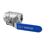 شیر گازی دوتکه نیپون استیل 316 سایز 1 اینچ - تصویر 3