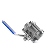 شیر گازی سه تکه نیپون استیل 316 سایز 1 اینچ - تصویر 3