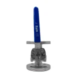 شیر توپی فلنچ دار استیل 316 کیتز سایز 1 اینچ - تصویر 3