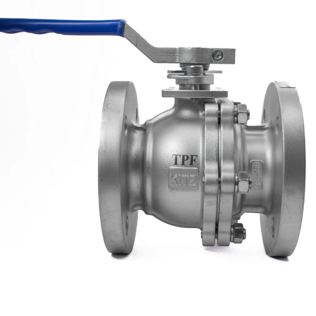 قیمت خرید شیر توپی فلنچ دار استیل 316 کیتز سایز 21/2 اینچ