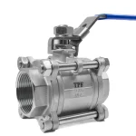 شیر گازی سه تکه نیپون استیل 316 سایز 2 اینچ - تصویر 3