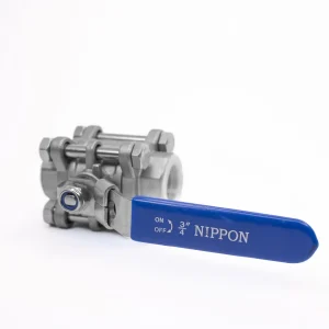 قیمت خرید شیر گازی سه تکه نیپون استیل 316 سایز 3/4 اینچ