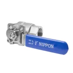 قیمت خرید شیر گازی دوتکه موتورخور نیپون استیل 316 سایز 3/4 اینچ