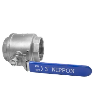 قیمت خرید شیر گازی دوتکه نیپون استیل 316 سایز 3 اینچ