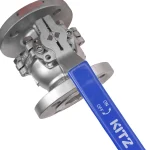 شیر توپی فلنچ دار استیل 316 کیتز سایز 3 اینچ - تصویر 2