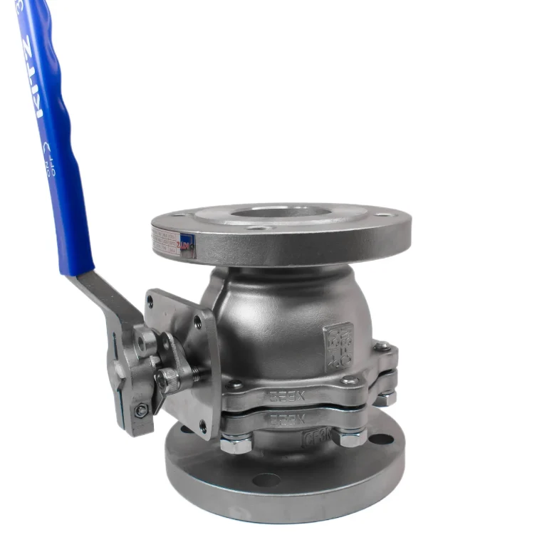 قیمت خرید شیر توپی فلنچ دار استیل 316 کیتز سایز 3 اینچ