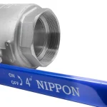 شیر گازی دوتکه نیپون استیل 316 سایز 4 اینچ - تصویر 2