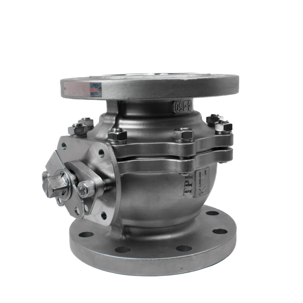 قیمت خرید شیر توپی فلنچ دار استیل 316 کیتز سایز 4 اینچ