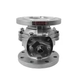 شیر توپی فلنچ دار استیل 316 کیتز سایز 4 اینچ - تصویر 3