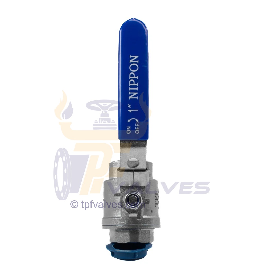 قیمت خرید شیر گازی دوتکه نیپون استیل 201 سایز 1 اینچ