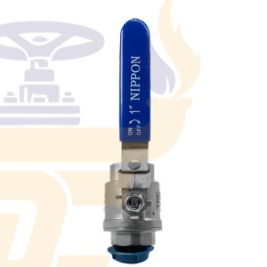 قیمت خرید شیر گازی دوتکه نیپون استیل 201 سایز 1 اینچ