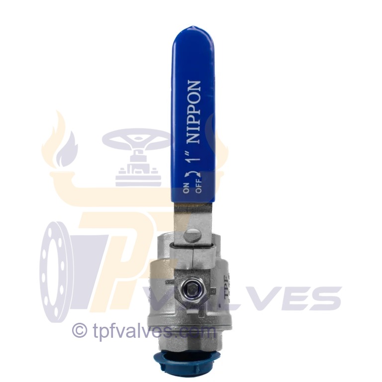 قیمت خرید شیر گازی دوتکه نیپون استیل 201 سایز 1 اینچ