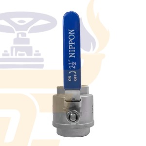 قیمت خرید شیر گازی دوتکه نیپون استیل 304 سایز 21/2 اینچ