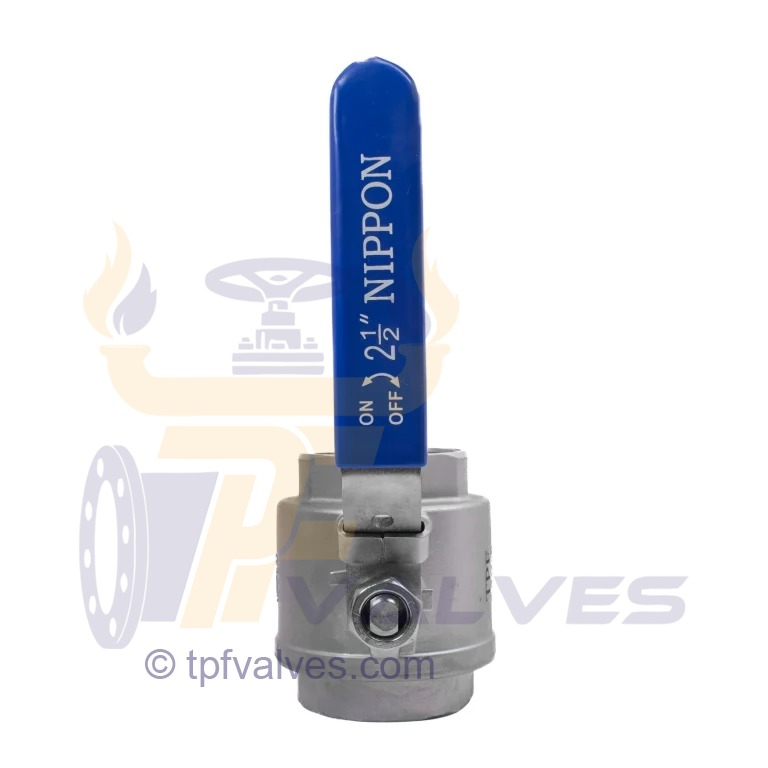 قیمت خرید شیر گازی دوتکه نیپون استیل 304 سایز 21/2 اینچ