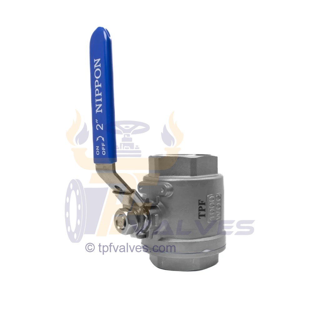 قیمت خرید شیر گازی دوتکه نیپون استیل 304 سایز 2 اینچ